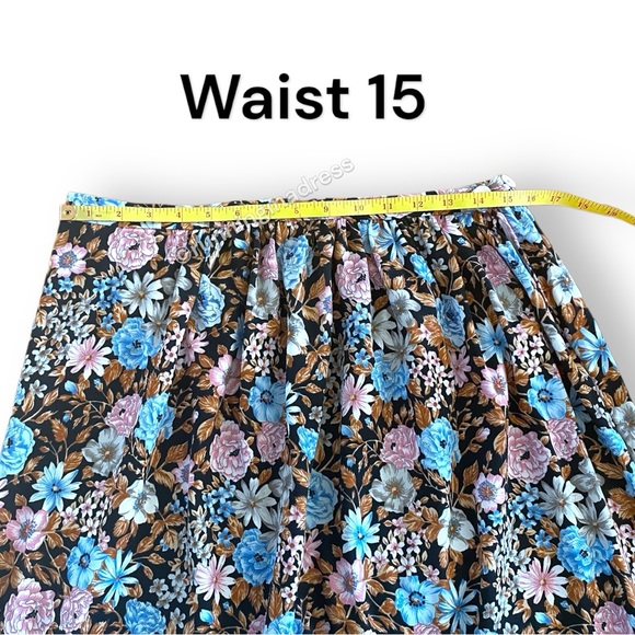 Vintage Handmade Floral Maxi Skirt - Picture 7 of 9